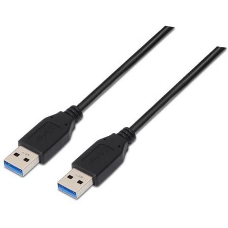 Nanocable Cable USB 3.2 Gen 1 de 2 m, USB A a USB A, Negro